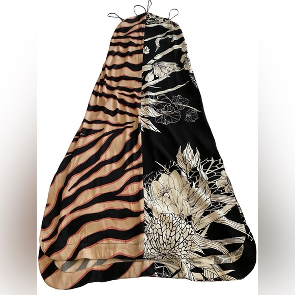Just Cavalli Double Patterned Maxi Dress With Crisscross Straps Size 38 NWT - Picture 8 of 13